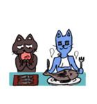 ブラックねこ 工場編（個別スタンプ：34）