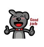 Black Bear (English)（個別スタンプ：7）