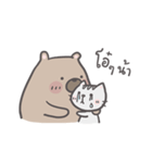 Mr. bear and his cutie cat（個別スタンプ：36）