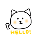 ねことうさぎと、うさぎとねこ。2（個別スタンプ：1）