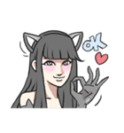 AsB - Neko Girls Cat Cafe！（個別スタンプ：16）