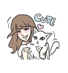 AsB - Neko Girls Cat Cafe！（個別スタンプ：17）