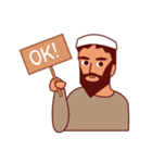 Jihab Muslim Stickers - Daily Use（個別スタンプ：14）