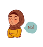 Jihab Muslim Stickers - Daily Use（個別スタンプ：15）