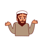 Jihab Muslim Stickers - Daily Use（個別スタンプ：18）