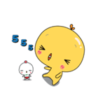 Yellow D ＆ White D（個別スタンプ：6）