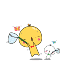 Yellow D ＆ White D（個別スタンプ：13）