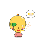 Yellow D ＆ White D（個別スタンプ：23）