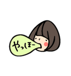 koyukingcolorのおかっぱちゃん2（個別スタンプ：1）