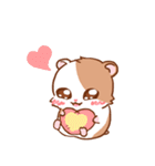 Cute Hamster an Emoticon（個別スタンプ：6）