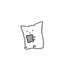 はんぺん猫。（個別スタンプ：18）