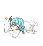 つのっ子ちゃんとうさぎ人魚ちゃん（個別スタンプ：5）