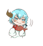つのっ子ちゃんとうさぎ人魚ちゃん（個別スタンプ：8）
