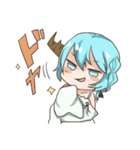 つのっ子ちゃんとうさぎ人魚ちゃん（個別スタンプ：11）