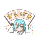 つのっ子ちゃんとうさぎ人魚ちゃん（個別スタンプ：32）