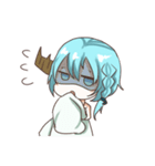 つのっ子ちゃんとうさぎ人魚ちゃん（個別スタンプ：33）