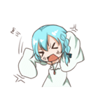 つのっ子ちゃんとうさぎ人魚ちゃん（個別スタンプ：35）