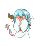 つのっ子ちゃんとうさぎ人魚ちゃん（個別スタンプ：36）