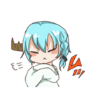つのっ子ちゃんとうさぎ人魚ちゃん（個別スタンプ：39）