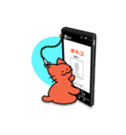 いけいけ赤ネコ（個別スタンプ：40）