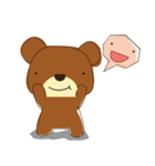 Muffin Kuma : Bear chocolate.（個別スタンプ：3）