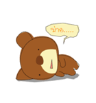 Muffin Kuma : Bear chocolate.（個別スタンプ：15）