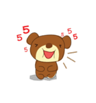 Muffin Kuma : Bear chocolate.（個別スタンプ：21）