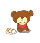 Muffin Kuma : Bear chocolate.（個別スタンプ：37）