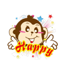 ハッピーモンキー（個別スタンプ：12）