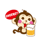 ハッピーモンキー（個別スタンプ：30）