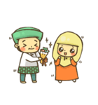 Muslim couple（個別スタンプ：38）