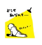黒髪メッシュの彼女（個別スタンプ：39）