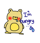 ぽっちゃりくまさん。よく使う言葉と共に。（個別スタンプ：2）