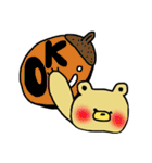 ぽっちゃりくまさん。よく使う言葉と共に。（個別スタンプ：3）