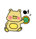 ぽっちゃりくまさん。よく使う言葉と共に。（個別スタンプ：4）