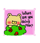 ぽっちゃりくまさん。よく使う言葉と共に。（個別スタンプ：17）