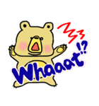 ぽっちゃりくまさん。よく使う言葉と共に。（個別スタンプ：19）