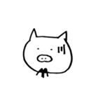 ネコとブタさん（個別スタンプ：4）