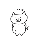 ネコとブタさん（個別スタンプ：37）