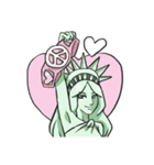 AsB - The Statue Of Liberty Heart Play（個別スタンプ：1）