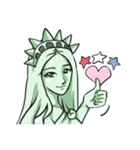 AsB - The Statue Of Liberty Heart Play（個別スタンプ：2）