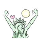 AsB - The Statue Of Liberty Heart Play（個別スタンプ：9）