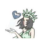 AsB - The Statue Of Liberty Heart Play（個別スタンプ：14）