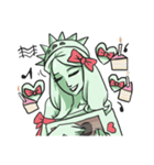 AsB - The Statue Of Liberty Heart Play（個別スタンプ：35）