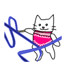 かわいい雄猫ミー スポーツ編 5-1（個別スタンプ：35）