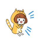 きぐるみねこちゃん（個別スタンプ：4）
