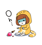 きぐるみねこちゃん（個別スタンプ：6）