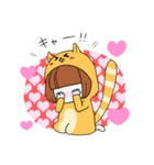 きぐるみねこちゃん（個別スタンプ：22）