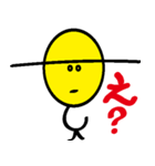 Go for it！ eyebrows long father（個別スタンプ：18）