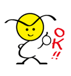 Go for it！ eyebrows long father（個別スタンプ：30）